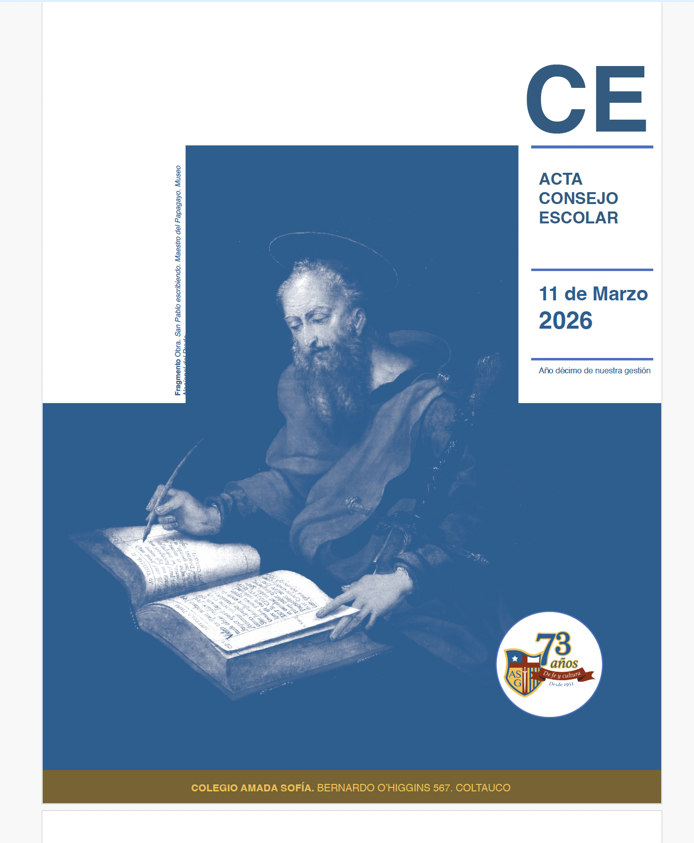 ACTA CONSEJO ESCOLAR MARZO