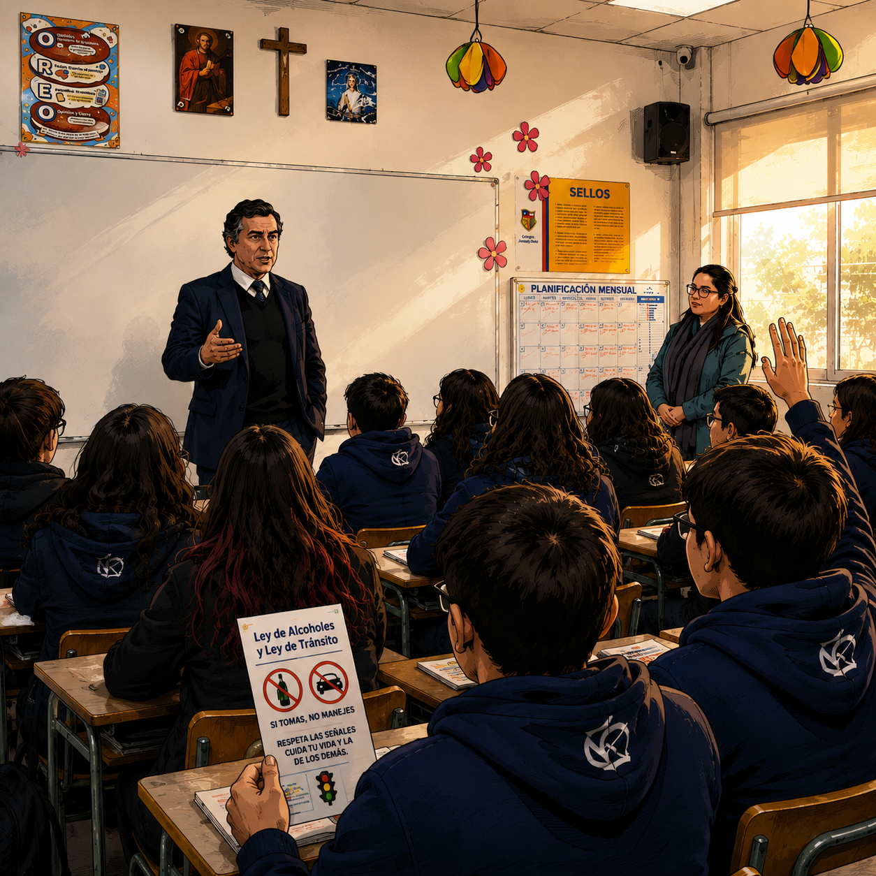 Charla educativa sobre Ley de Alcoholes y Ley de Tránsito